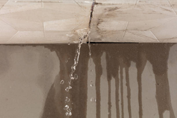 Professional Burst Pipe Cleanup technician working in Springtown, TX